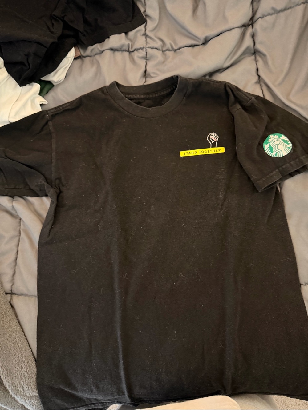 Starbucks Men’s Black 'Stand Together' Graphic T‑Shirt BLM Size Small